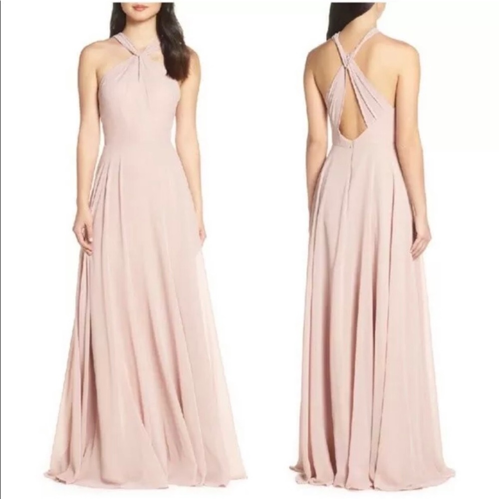 Jenny Yoo NWOT Whipped Apricot Halle Gown size 16